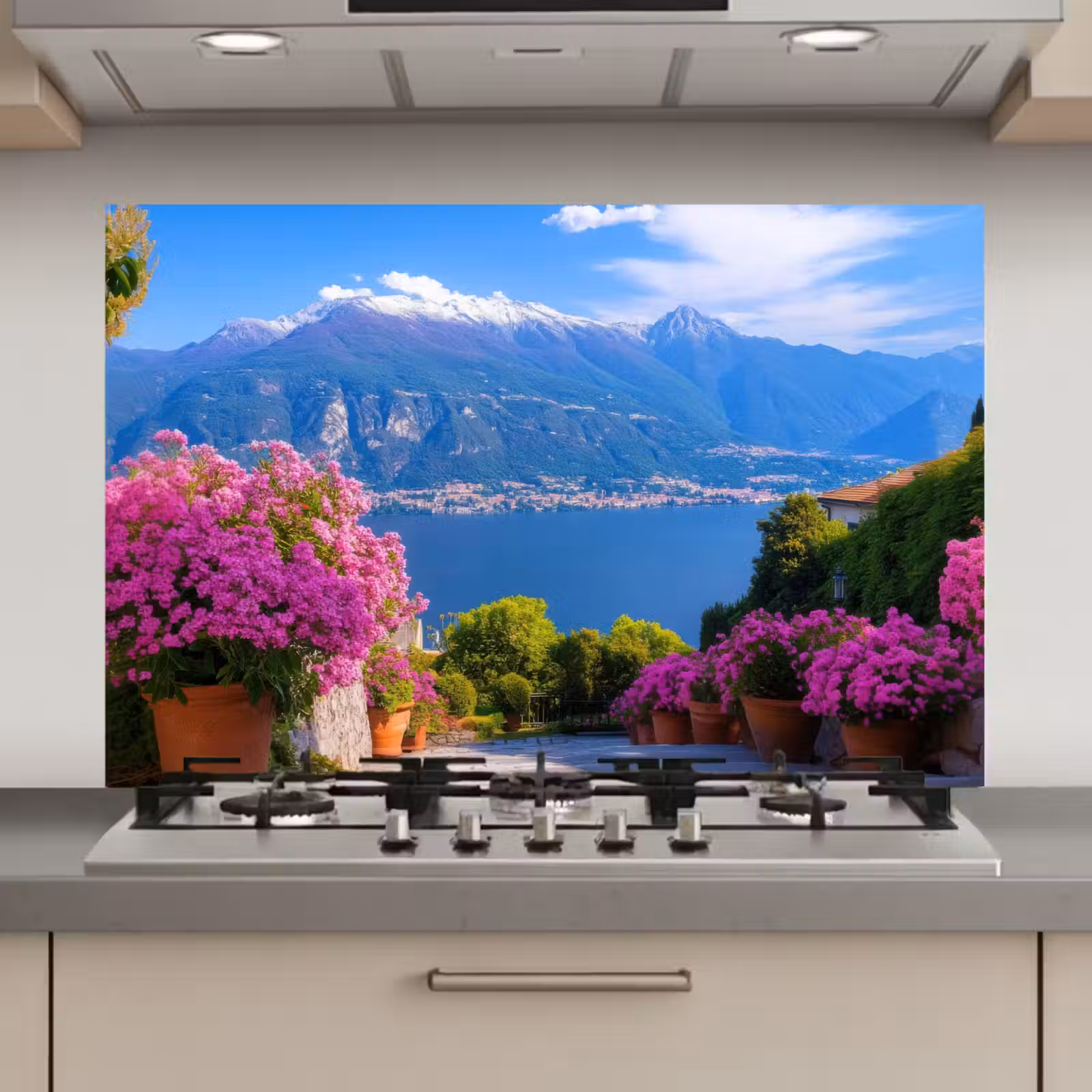 Spatscherm keuken - Lake Como - Italië - Landschap — 1