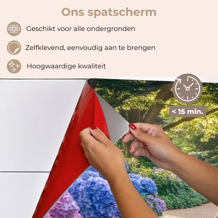 Spatscherm keuken - Hortensia- Park - Pad — 4