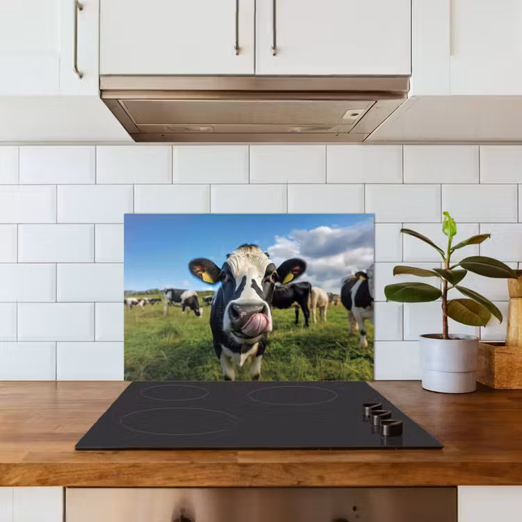 Spatscherm keuken - Koe - Tong - Weide — 6