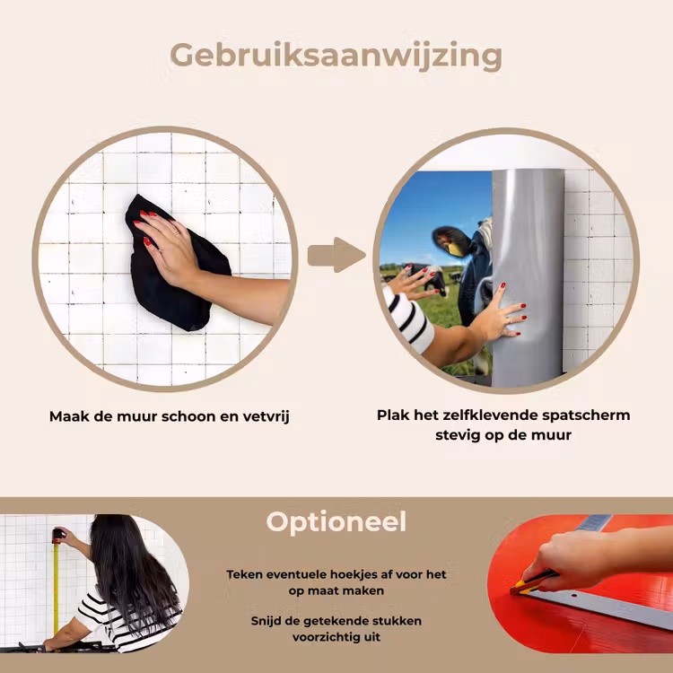 Spatscherm keuken - Koe - Tong - Weide — 8