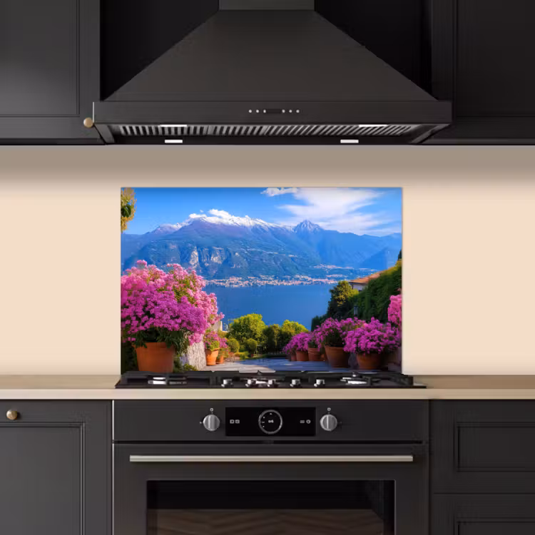 Spatscherm keuken - Lake Como - Italië - Landschap — 2