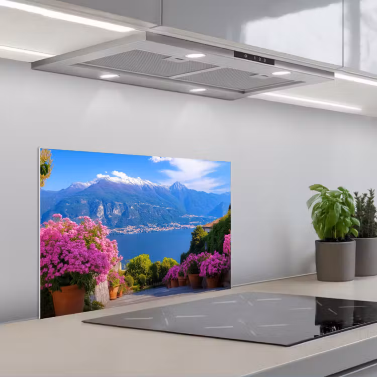 Spatscherm keuken - Lake Como - Italië - Landschap — 5