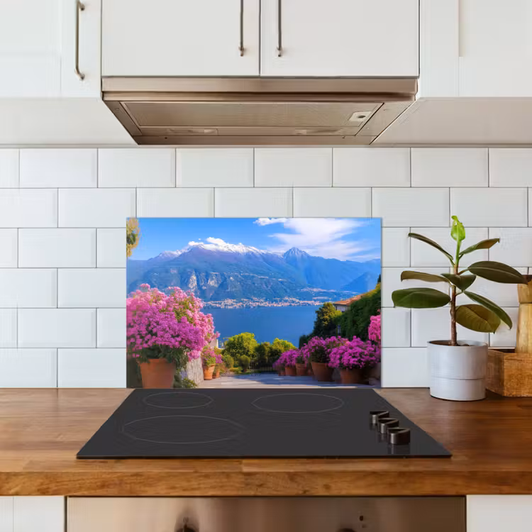 Spatscherm keuken - Lake Como - Italië - Landschap — 6