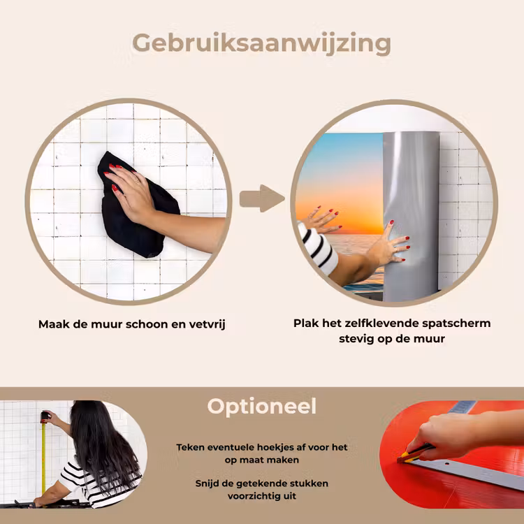 Spatscherm keuken - Zee - Zeilboot - Zonsondergang — 8