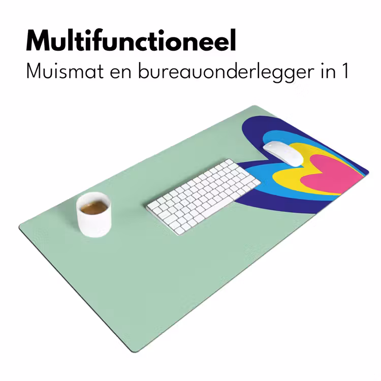 Bureau onderlegger - Hartjes - Kleurrijk - Valentijn — 6