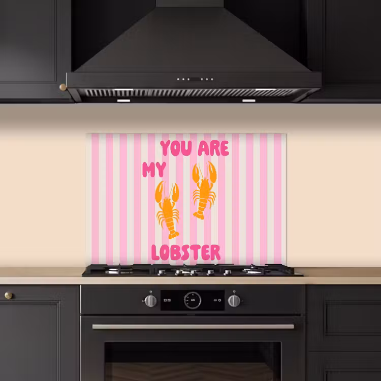 Spatscherm keuken - Lobster - Love - Valentijn — 2