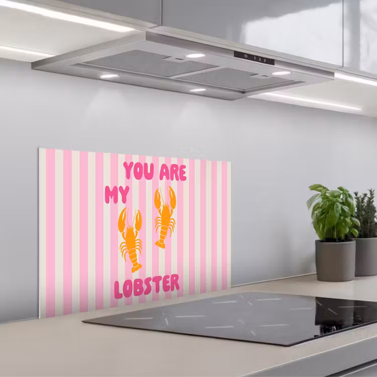 Spatscherm keuken - Lobster - Love - Valentijn — 5