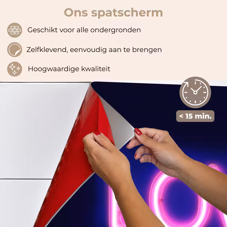 Spatscherm keuken - Neon - Love - Valentijn — 4