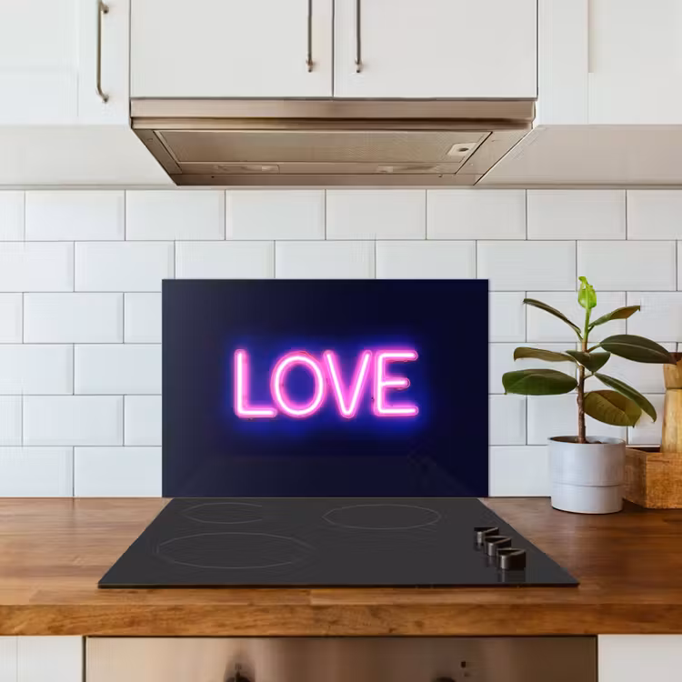 Spatscherm keuken - Neon - Love - Valentijn — 6