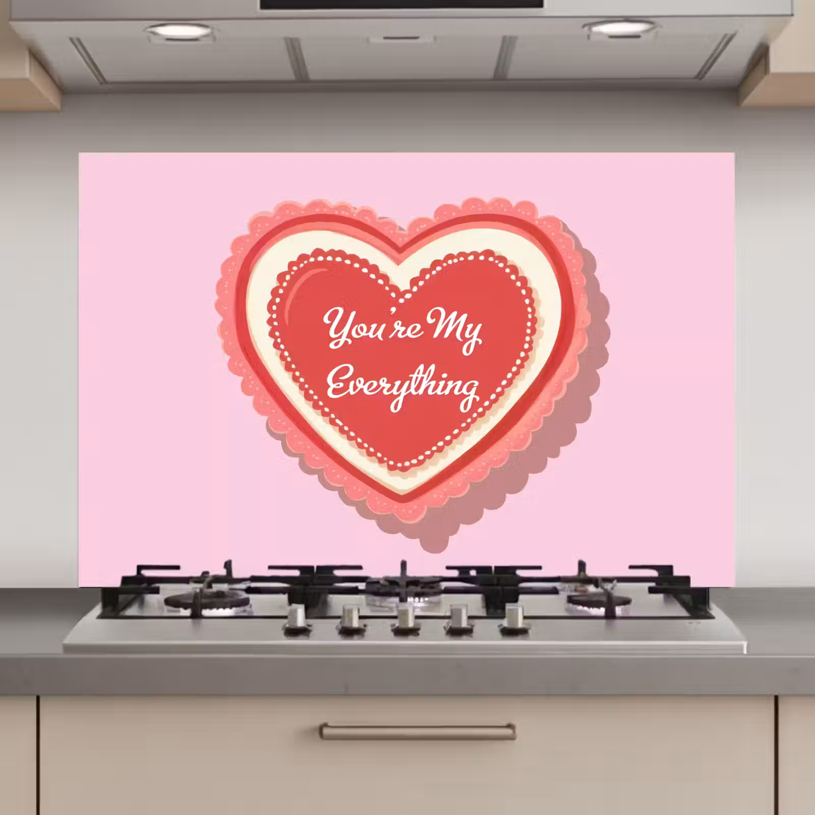 Spatscherm keuken - Liefde - Hart - Valentijn — 1