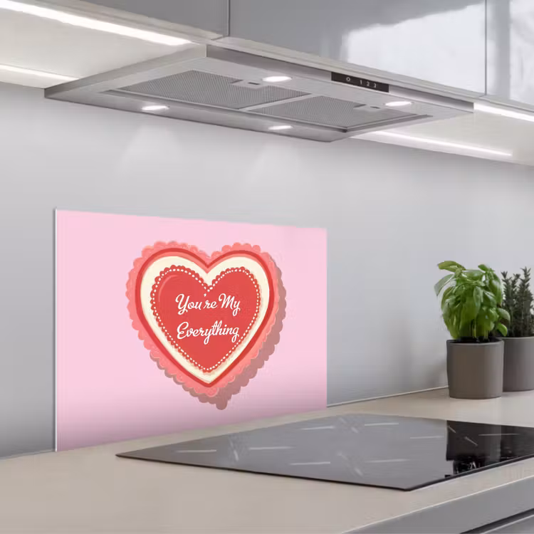 Spatscherm keuken - Liefde - Hart - Valentijn — 5