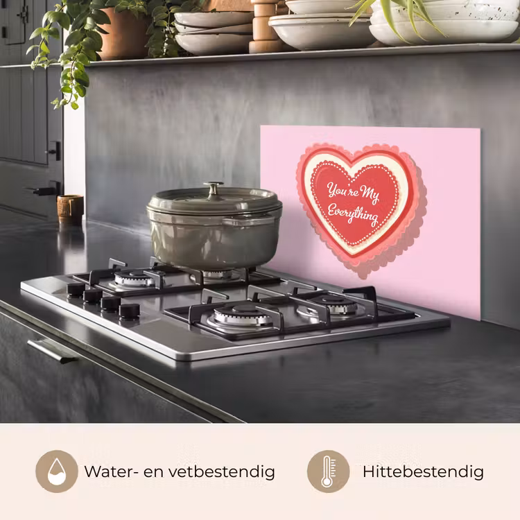 Spatscherm keuken - Liefde - Hart - Valentijn — 7