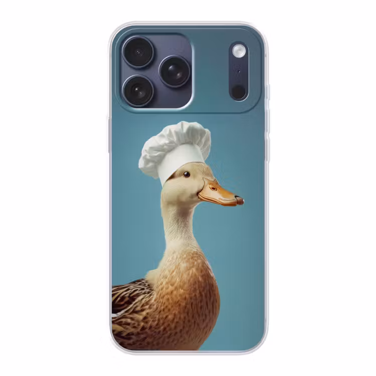 Telefoonhoesje Softcase - Eend - Koksmuts - Cute - Vogel — 1