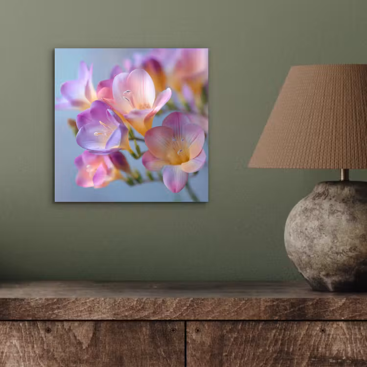 Aluminium schilderij - Bloemen - Paars - Overloop - Meeldraden — 3