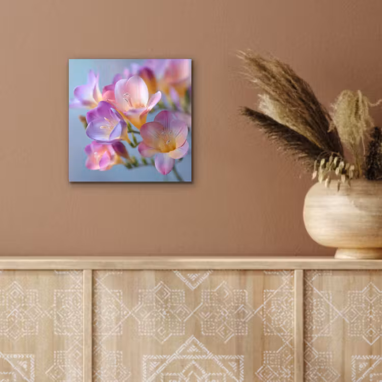 Aluminium schilderij - Bloemen - Paars - Overloop - Meeldraden — 5