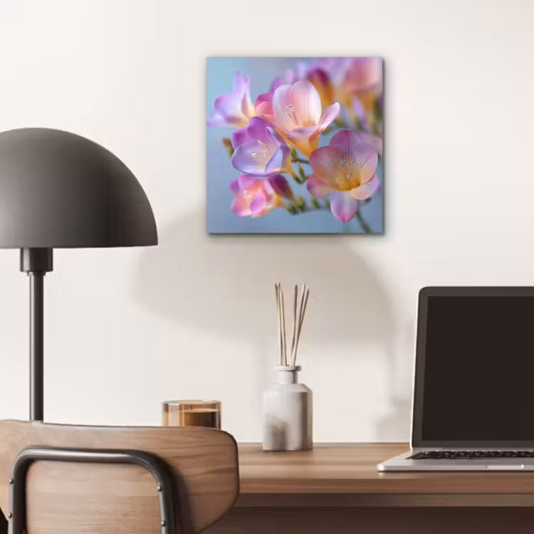 Aluminium schilderij - Bloemen - Paars - Overloop - Meeldraden — 6