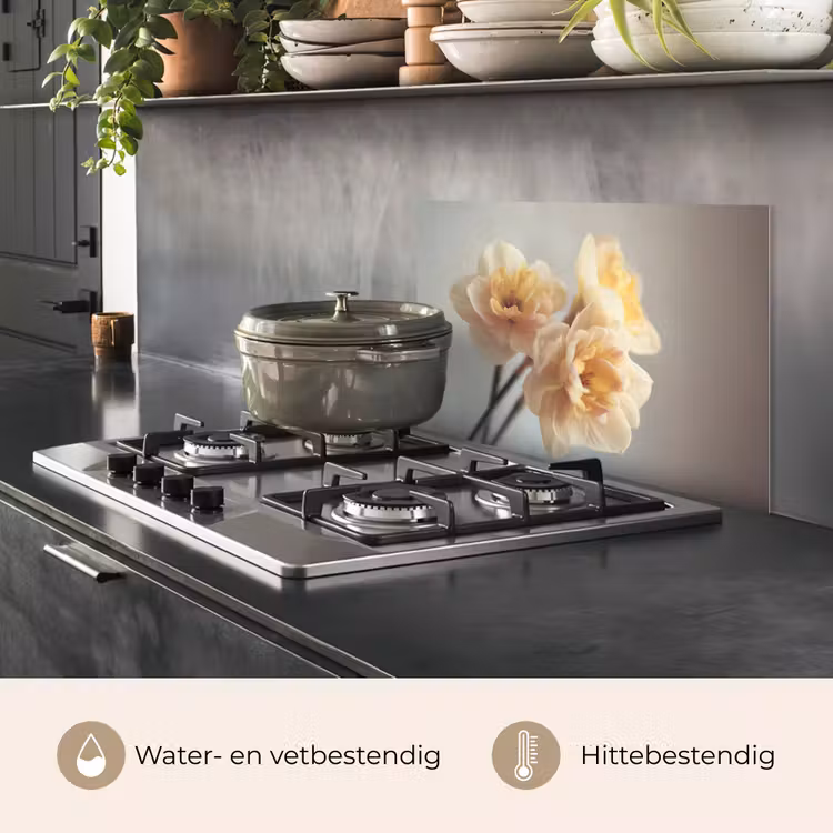 Spatscherm keuken - Narcissen - Geel - Bloemblaadjes — 7