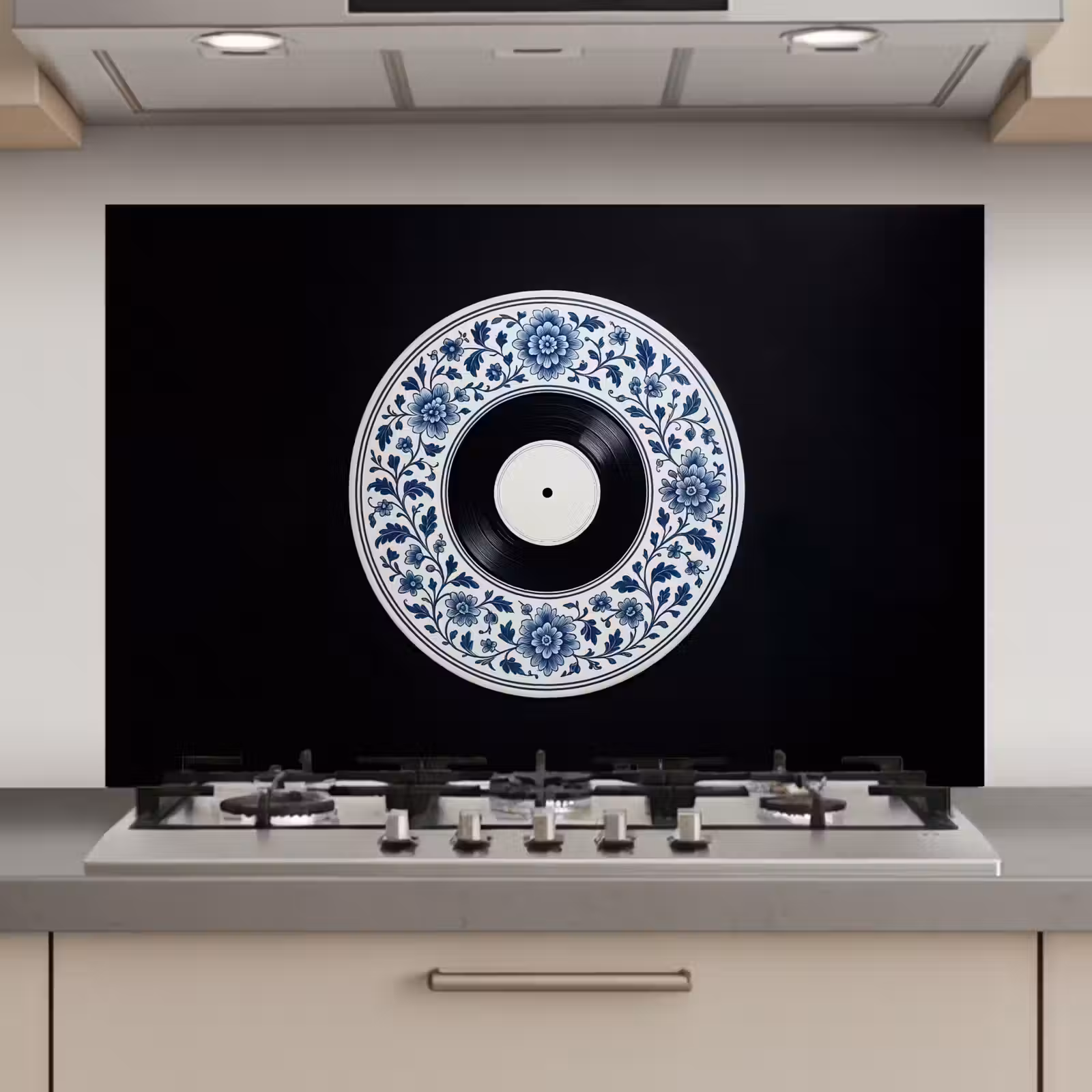 Spatscherm keuken - Vinyl - LP - Delfts Blauw - Muziek — 1