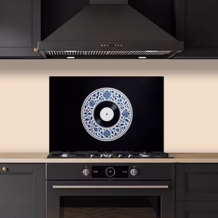 Spatscherm keuken - Vinyl - LP - Delfts Blauw - Muziek — 2