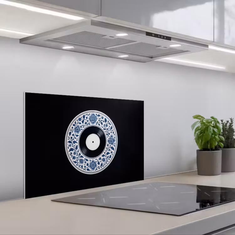 Spatscherm keuken - Vinyl - LP - Delfts Blauw - Muziek — 5