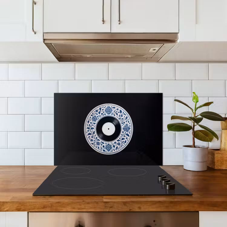 Spatscherm keuken - Vinyl - LP - Delfts Blauw - Muziek — 6