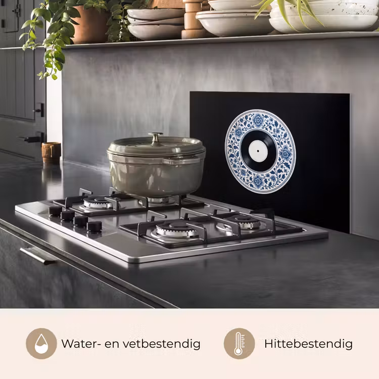 Spatscherm keuken - Vinyl - LP - Delfts Blauw - Muziek — 7