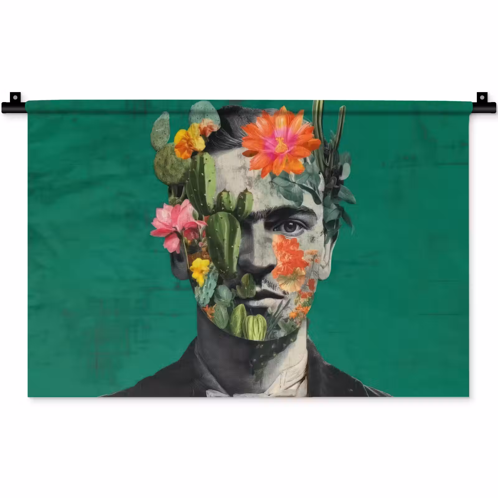 Wandkleed - Man - Planten - Groen — 1