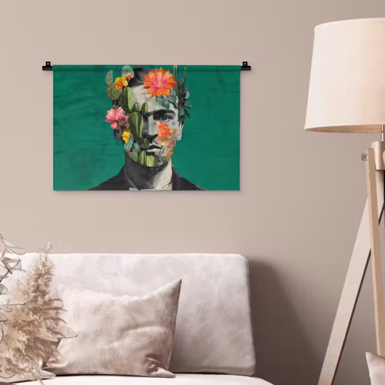 Wandkleed - Man - Planten - Groen — 2