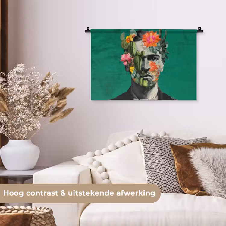 Wandkleed - Man - Planten - Groen — 4