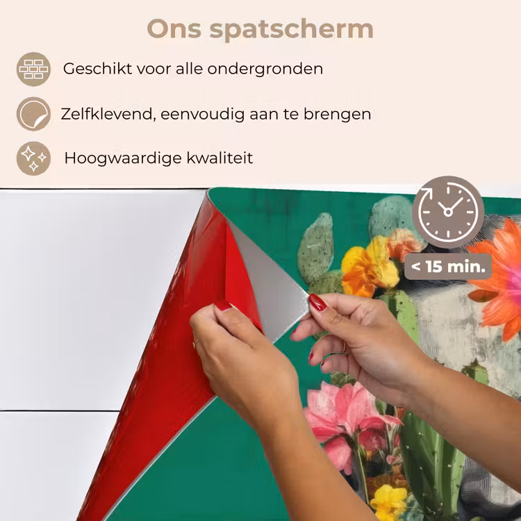 Spatscherm keuken - Man - Planten - Groen — 3