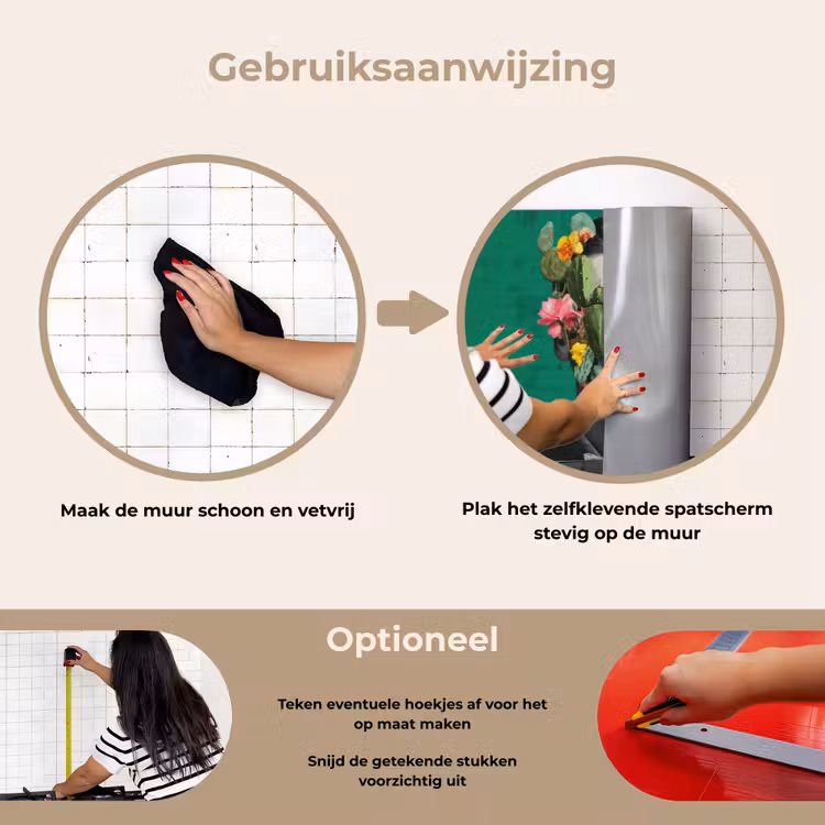 Spatscherm keuken - Man - Planten - Groen — 7