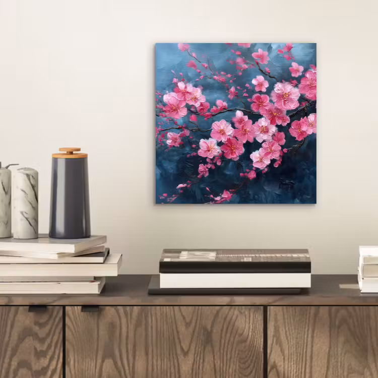 Aluminium schilderij - Bloem - Bloesems - Roze - Abstract — 2