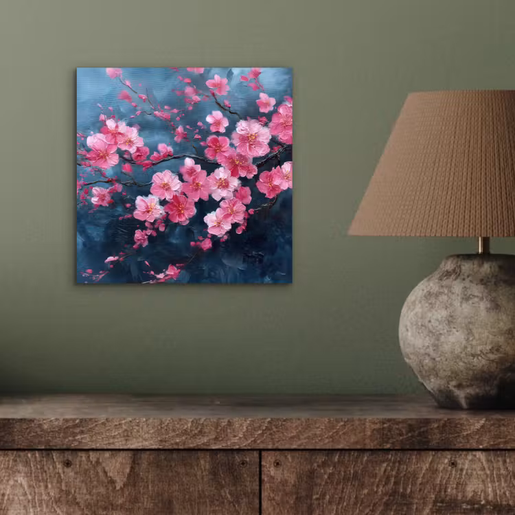 Aluminium schilderij - Bloem - Bloesems - Roze - Abstract — 3