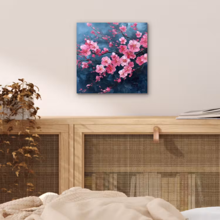 Aluminium schilderij - Bloem - Bloesems - Roze - Abstract — 4