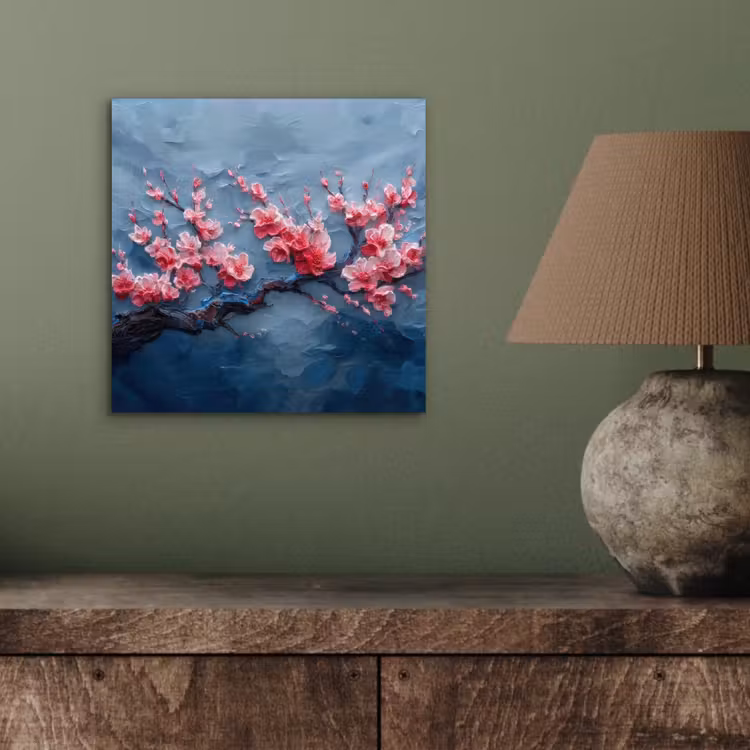 Aluminium schilderij - Bloesem - Bloem - Roze - Tak — 3