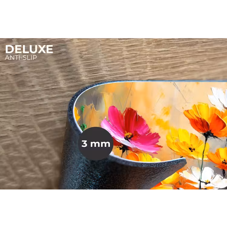 Placemat - 6 stuks - Felgekleurd - Bloemblaadjes - Abstract — 4