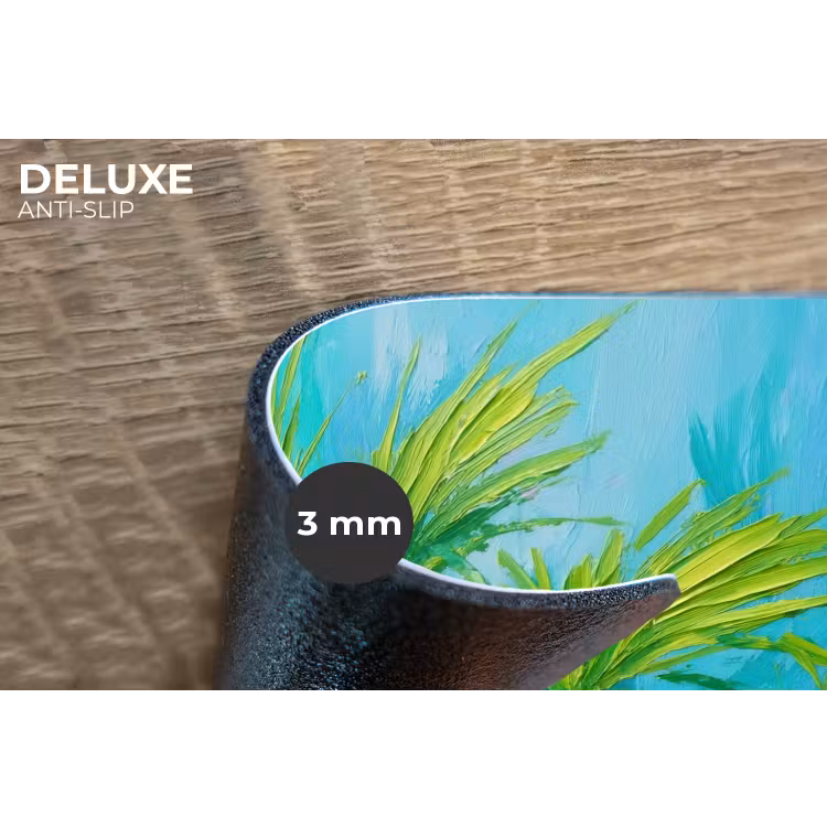Placemat - 6 stuks - Bladeren - Groen - Schilderij - Abstract — 4