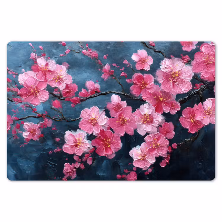 Placemat - 6 stuks - Bloem - Bloesems - Roze - Abstract — 7