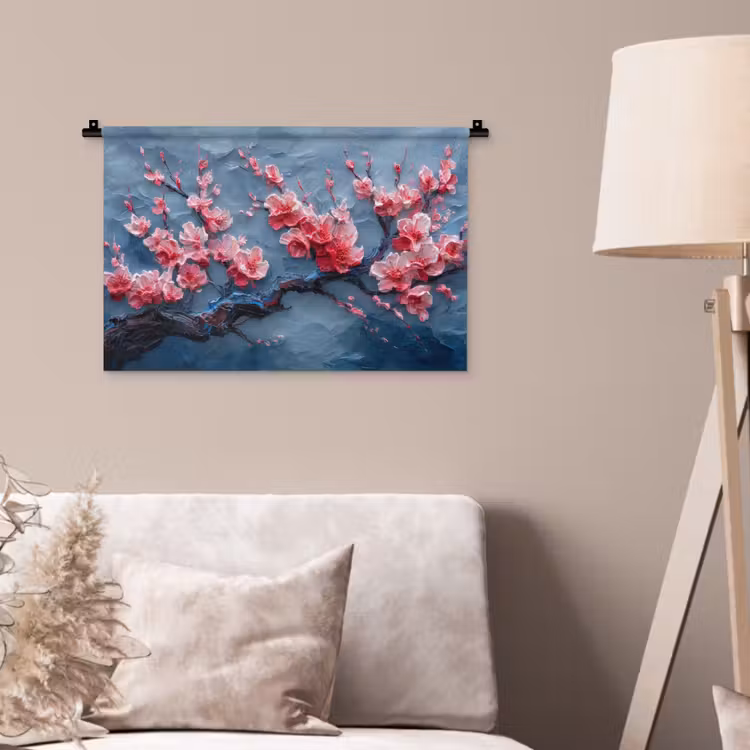 Wandkleed - Bloesem - Bloem - Roze - Tak — 2