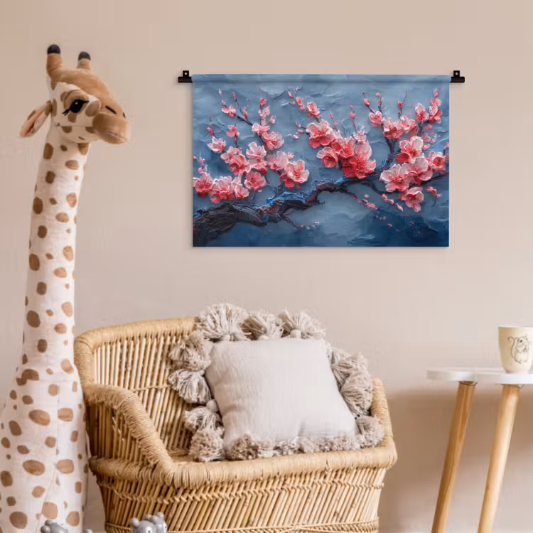 Wandkleed - Bloesem - Bloem - Roze - Tak — 5