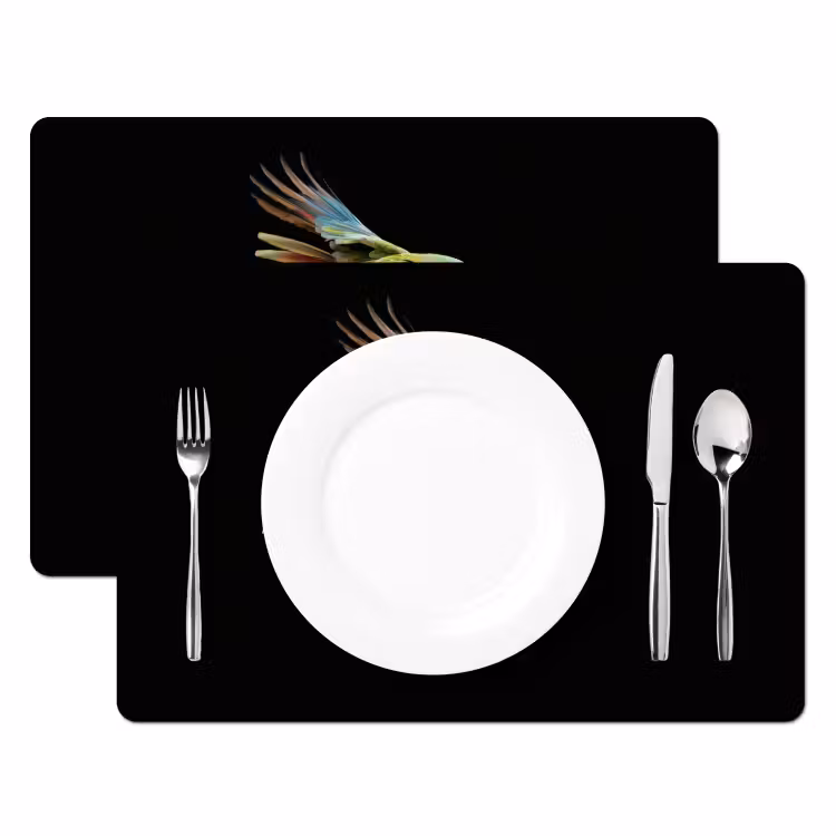 Placemat - 6 stuks - Papegaai - Kleurrijk - Vleugels - Sierlijk — 2