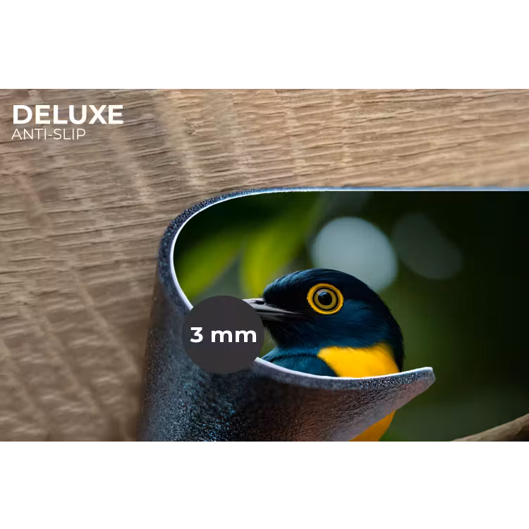 Placemat - 6 stuks - Vogel - Tak - Geel - Bladeren — 4