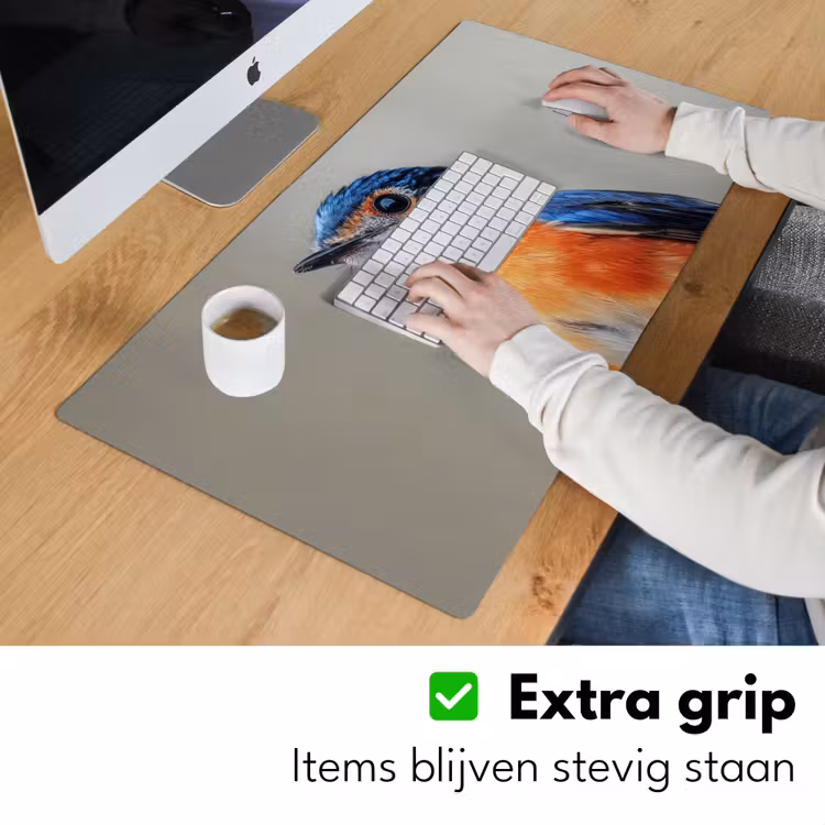 Bureau onderlegger - Kleurrijk - Vogeltje - Veren - Blauw — 5
