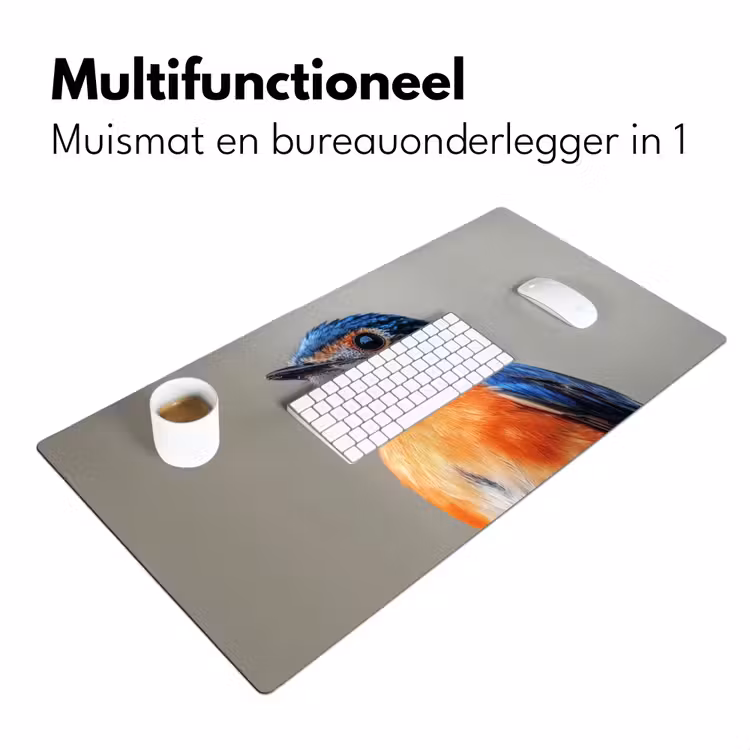 Bureau onderlegger - Kleurrijk - Vogeltje - Veren - Blauw — 6