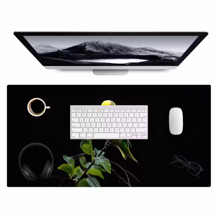 Bureau onderlegger - Parkiet - Tak - Bladeren - Geel — 3