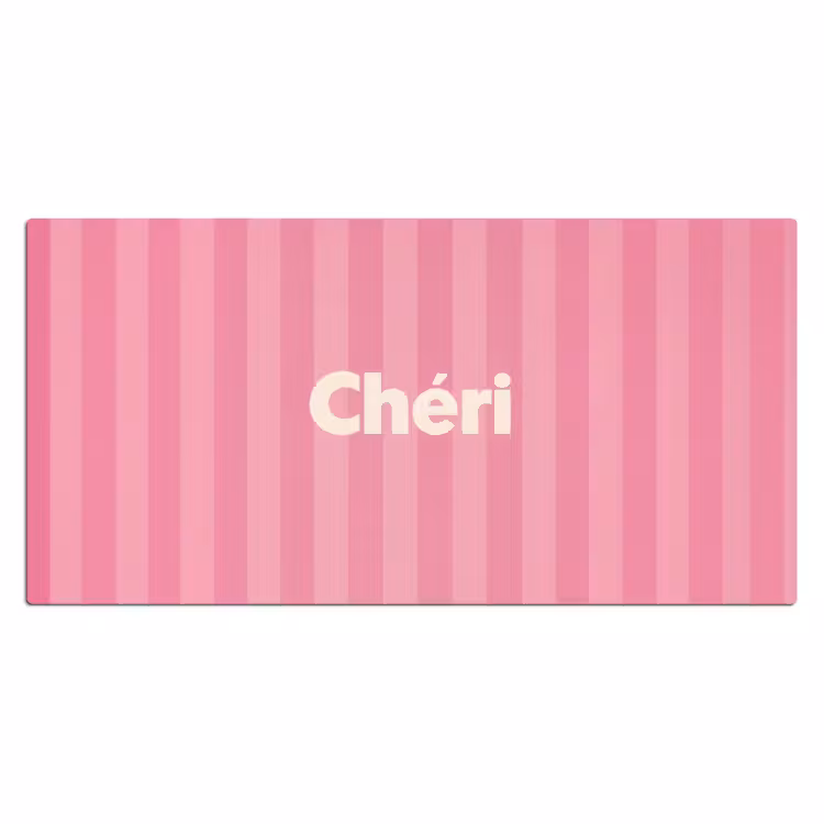 Bureau onderlegger - Gestreept - Roze - Chéri — 1