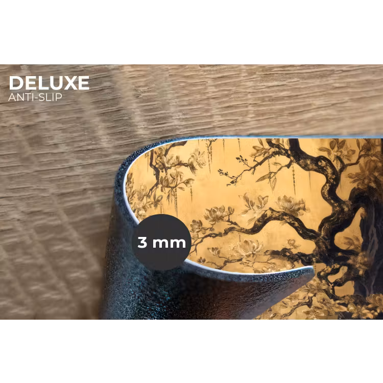 Placemat - 6 stuks - Bloemen - Takken - Goud - Sierlijk — 4