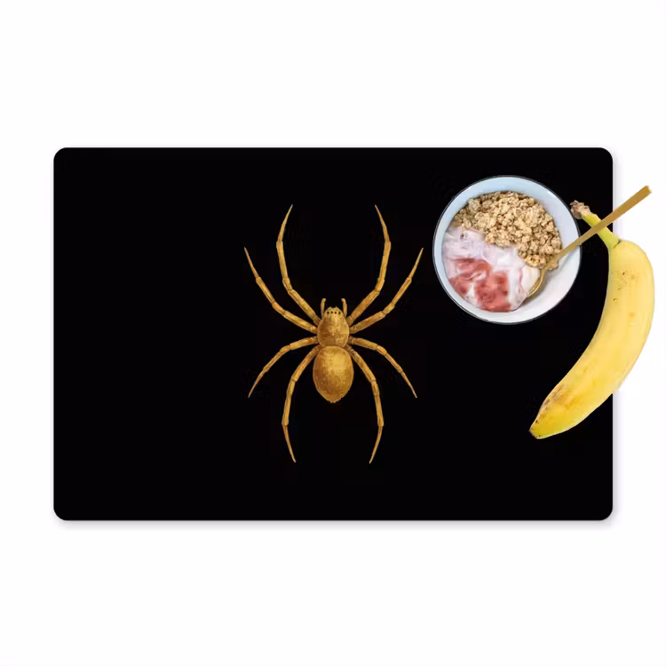 Placemat - 6 stuks - Spin - Goud - Minimalistisch - Poten — 1