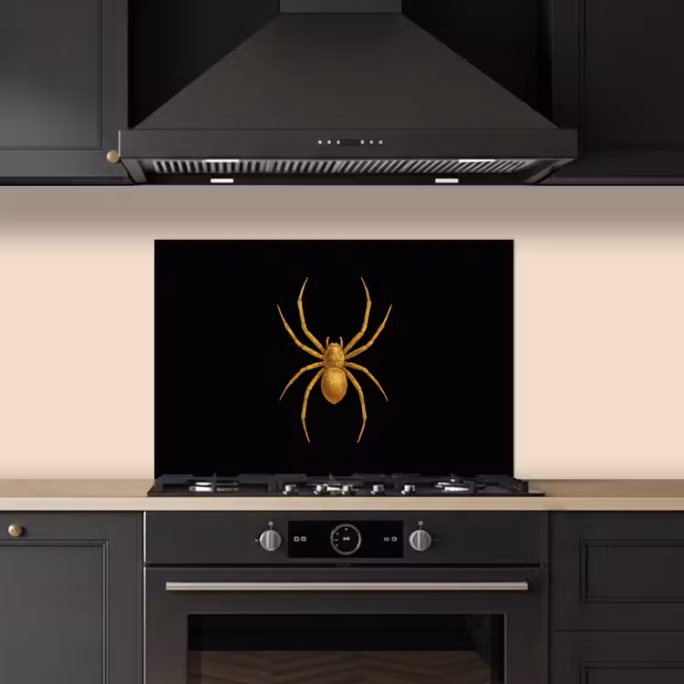 Spatscherm keuken - Spin - Goud - Minimalistisch - Poten — 2