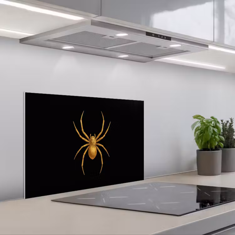 Spatscherm keuken - Spin - Goud - Minimalistisch - Poten — 5
